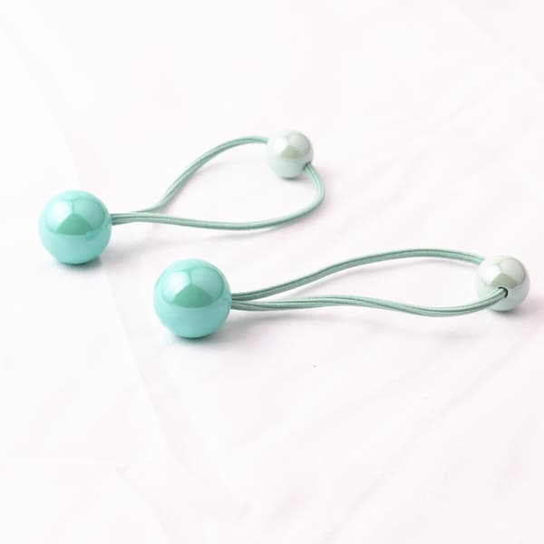 2kpl hiussiteet palloilla Bubble Scrunchie GREEN 2kpl 2kpl Green 2pcs-2pcs