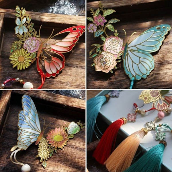 Metallikirjanmerkki Butterfly Kirjanmerkki STYLE 1 STYLE 1 Style 1