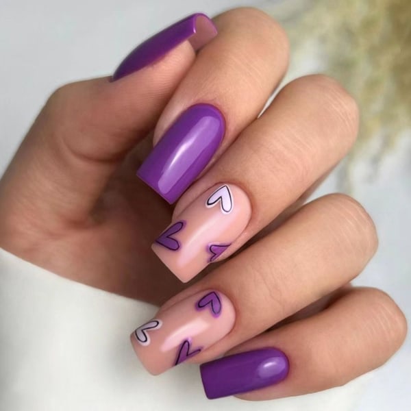 24stk False Nails Long Square W488 W488 W488