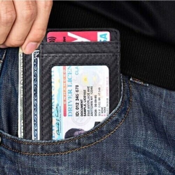 RFID estävä lompakko Pankkikorttilaukku MUSTA black
