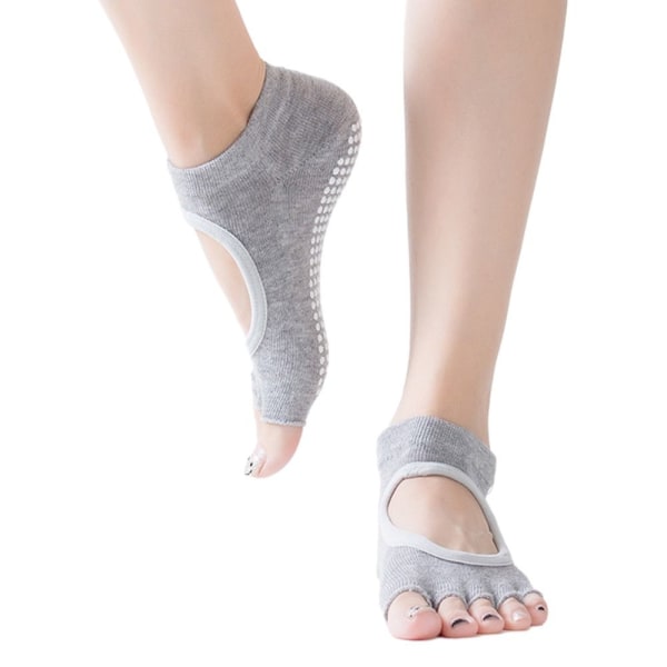 Yogasokker Dansestrømper LYSGRÅ STYLE 2 STYLE 2 Light grey Style 2-Style 2