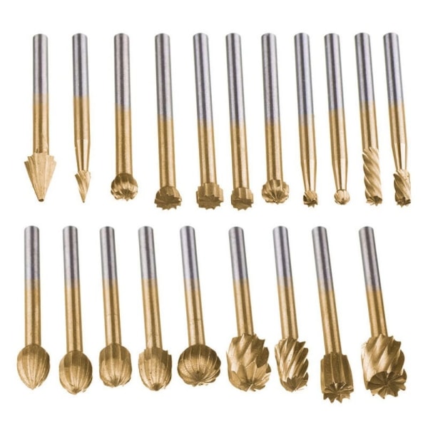 Borrbitssatser Roterande grader Verktyg GULD 10ST gold 10pcs