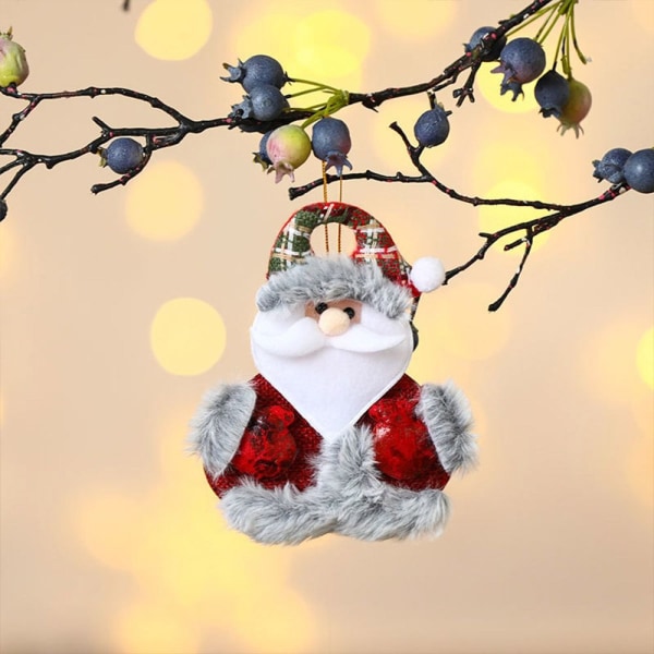 Jul hengende anheng Plysj hengende dekorasjoner 1-SANTA 1-santa