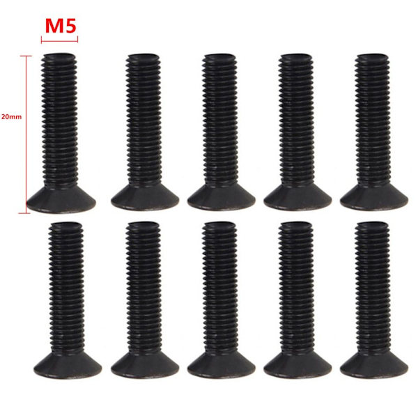 10st/pack Fästskruv Insexskruv M5 M5 M5