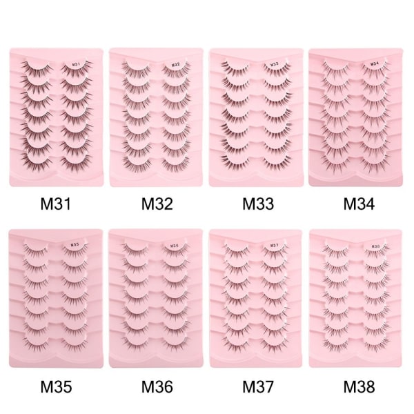 Naturlige falske øyevipper Faux Mink Lashes M32 M32 M32