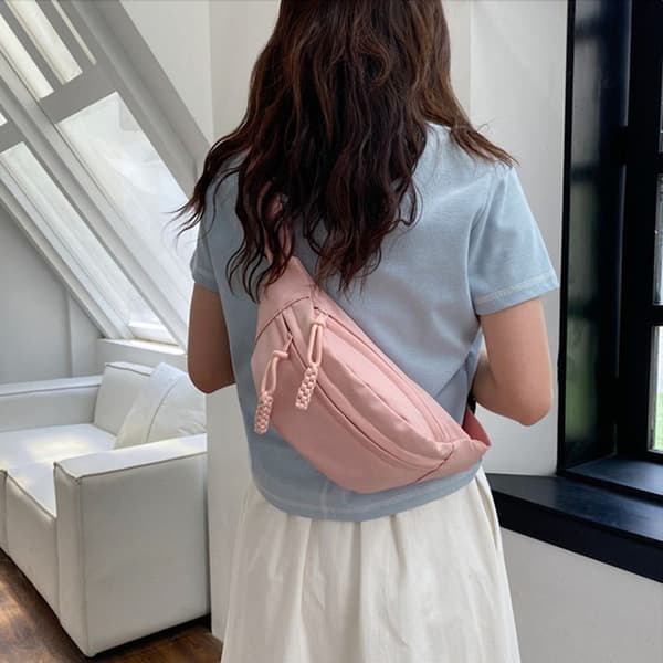 Lærredstaske Crossbody-tasker ORANGE Orange