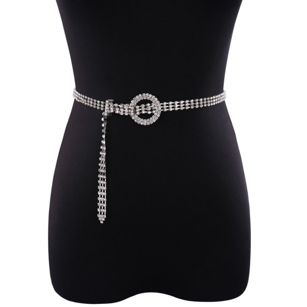 Rhinestone belte metallspenne linning 05 05 05