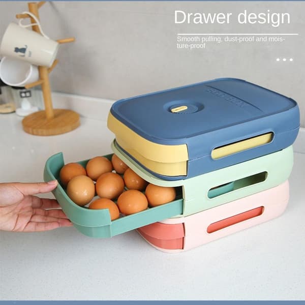 Oppbevaringsboks for egg BLÅ blue