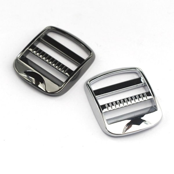 5 st Metall Stege Lås Slider Justera Spännen SVART 32MM Black 32mm