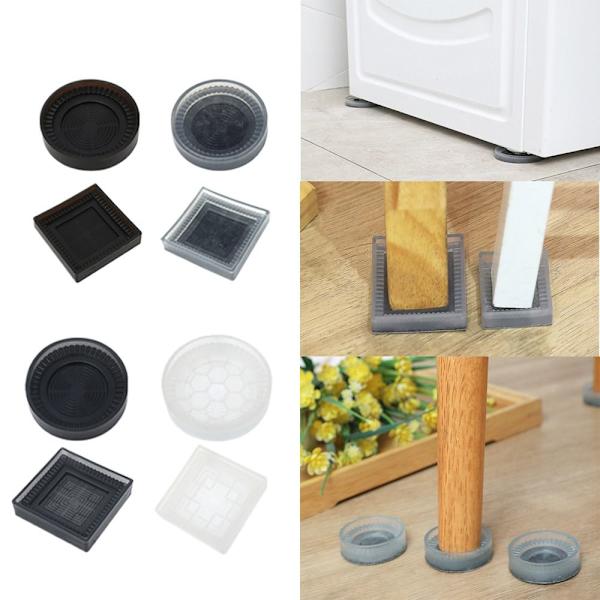 Sengemøbler Risers Anti Vibration Pads GRÅ 45MMSQUARE SQUARE Grey 45mmSquare-Square