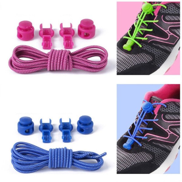 3 Par Sneaker Skosnören Skosnören ROSA pink