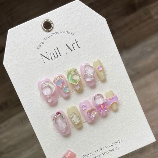 Pure Manuaalinen tekokynsi Fake käsintehdyt kynnet M M