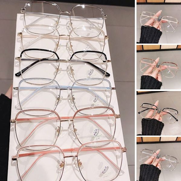 Anti-Blue Light Glasses Ylisuuret silmälasit PINK Pink