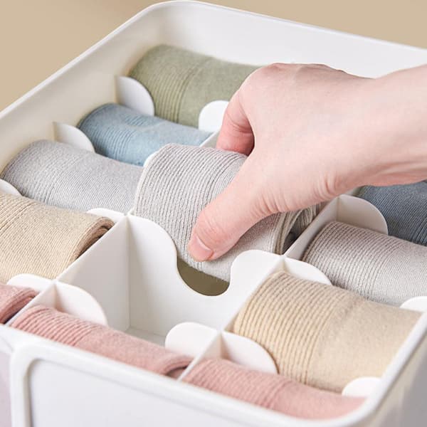 Underkläder Förvaringslåda Låda Organizer VIT 1CELL 1CELL white 1cell-1cell