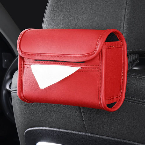 Bil Tissue Box Hållare Bil Center Console Armstöd Servett Box Black
