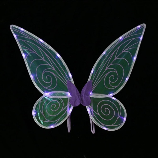 Fairy Wings LED sommerfuglvinger LILLA purple