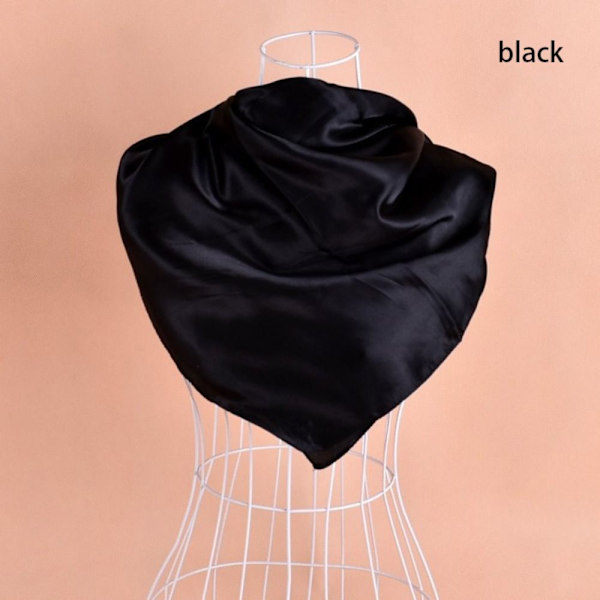 Hovedtørklæde Satin Bandana SORT black