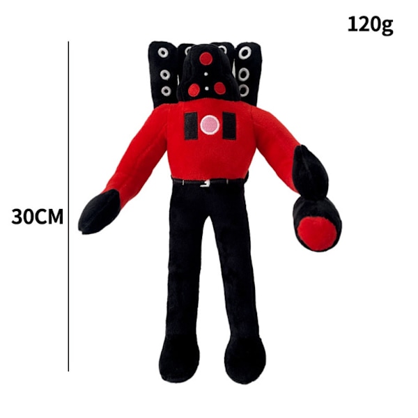 Man Plyschleksak Skibidi Doll Skibidi Toalett Plyschleksak Fylld Leksak