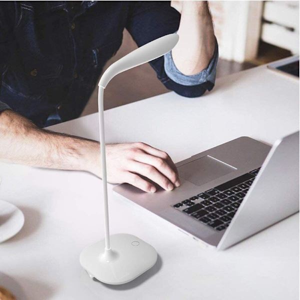 LED skrivebordslampe Læselys HVID white