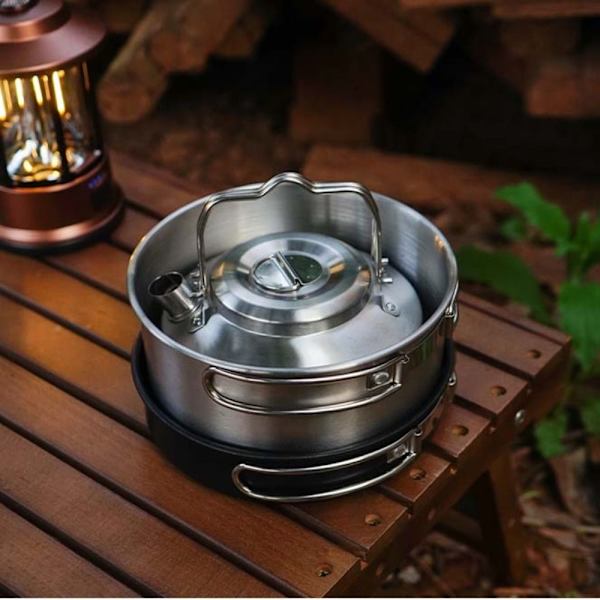 Camping Kedel Vand Tekande Kaffekande 0.9L