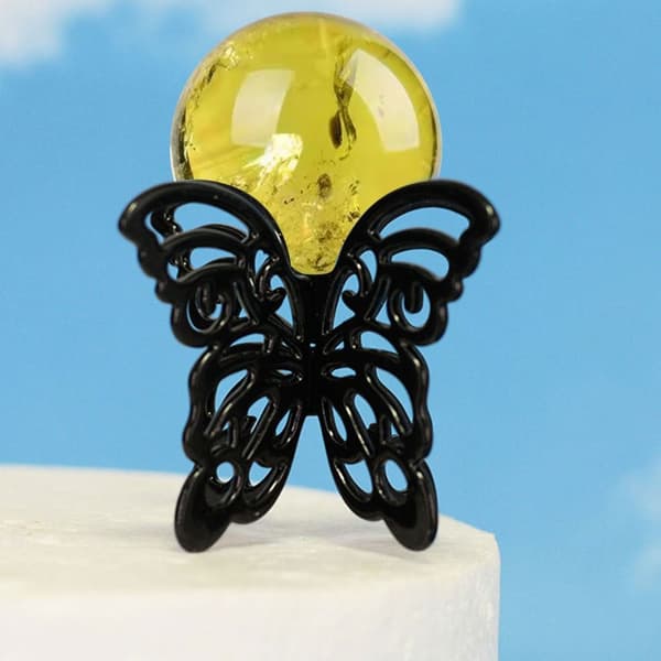 Butterfly Display Bas Hållare Crystal Ball Display Stand Sphere