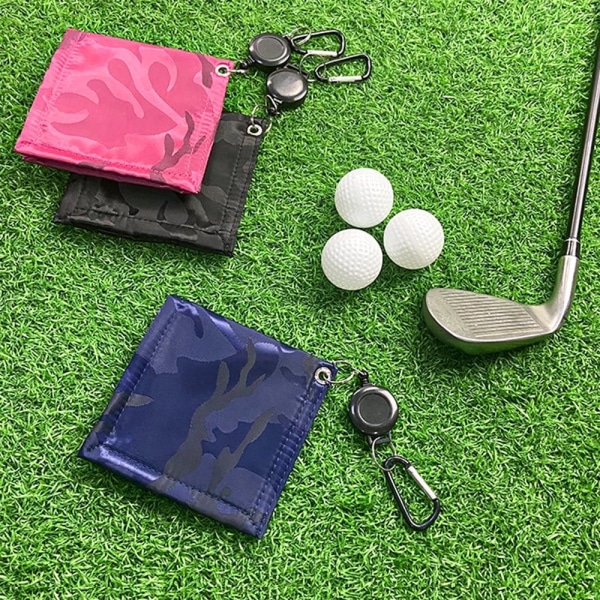 Golfbold rengøringshåndklæde Golf viskeklud BLÅ blue