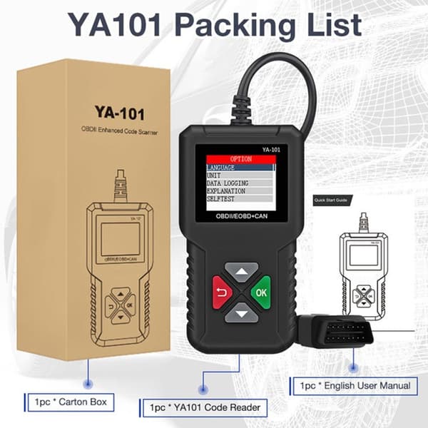 Bil OBD2 Scanner Diagnostisk Scanner Motorfel läsningskort