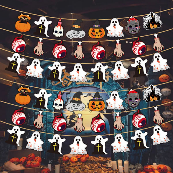 Halloween-banneri taustakoristeriipus C C C