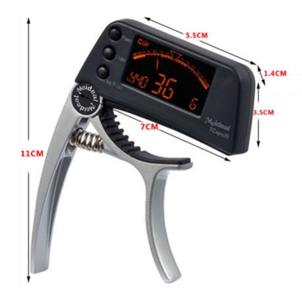 Gitar Tuner Clamp Key Trigger for akustisk BRONSE bronze