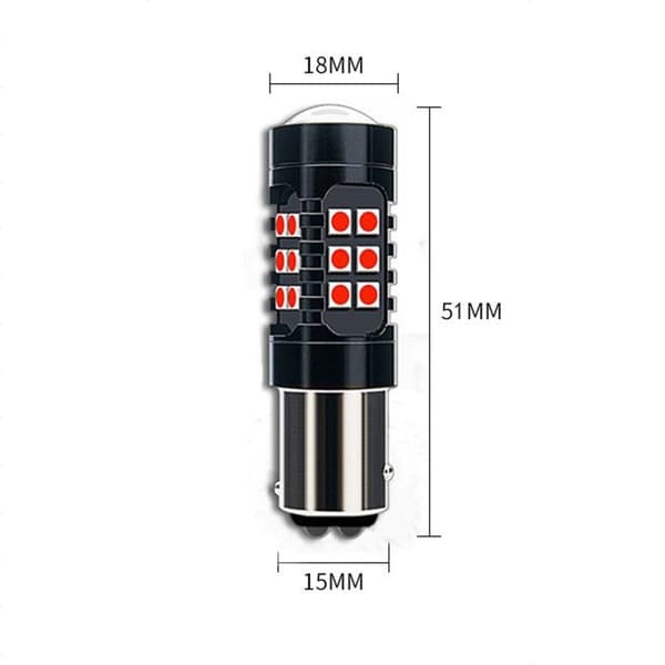 2 STK LED-bremselampe Bremsestopp baklys STROBE BLINKER Strobe Flashing