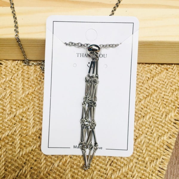 Crystal Holder Cage Necklace Crystal Net Metal Necklace L L