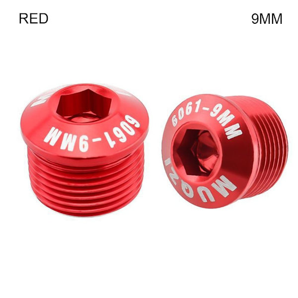 2kpl polkupyörän cover Polkupyörän polkimien korjaus PUNAINEN 9MM Red 9mm