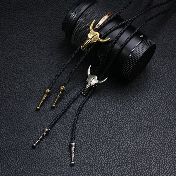 Cow Head Sweater Chain Pendant Halskæde BRONZE WOLF HEAD WOLF Bronze Wolf Head-Wolf Head
