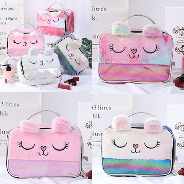 Plys kosmetiktaske Makeup Brush Case FARVE 3 FARVE 3 Color 3