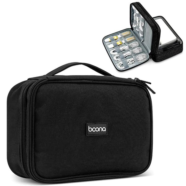 Digital förvaringsväska USB kabelväskor black Style 2-Style 2