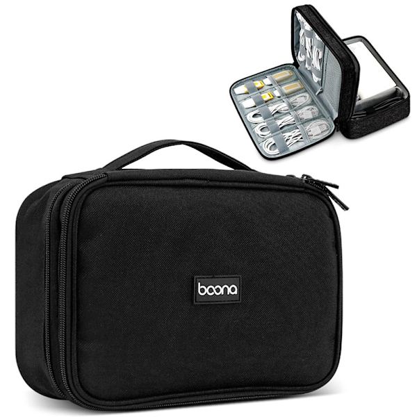 Digital oppbevaringsveske USB-kabelposer black Style 2-Style 2
