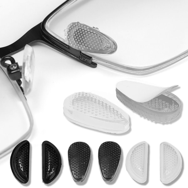 10 par nesestøttebriller Neseputer D STYLE-SORT D D Style-Black