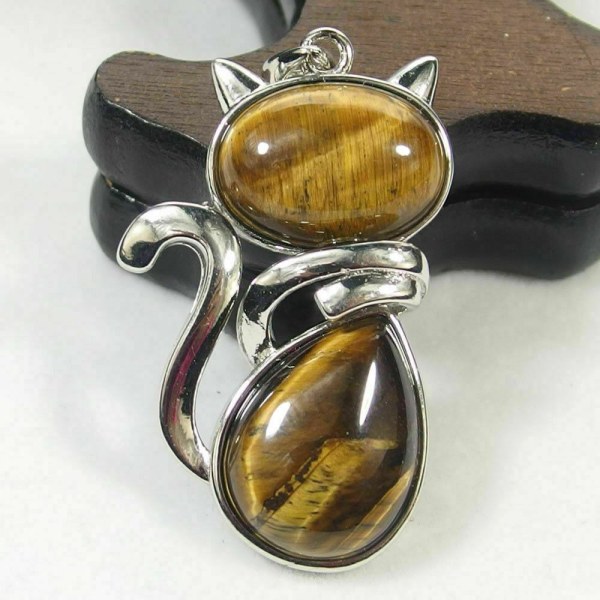 Cat Pendant Halsband Stenhängen 7 7 7