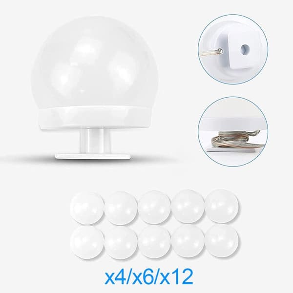 Makeup Lights Vanity Lights 6 BULBS 6 BULBS 6 Bulbs