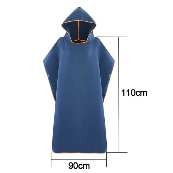 Unisex hupullinen pyyhe Poncho ORANSSI Orange