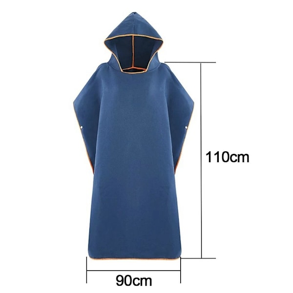 Unisex huva handduk Poncho ORANGE Orange