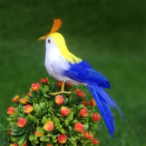 Faux Feather Bird Model Simulation Parrot 2 2 2