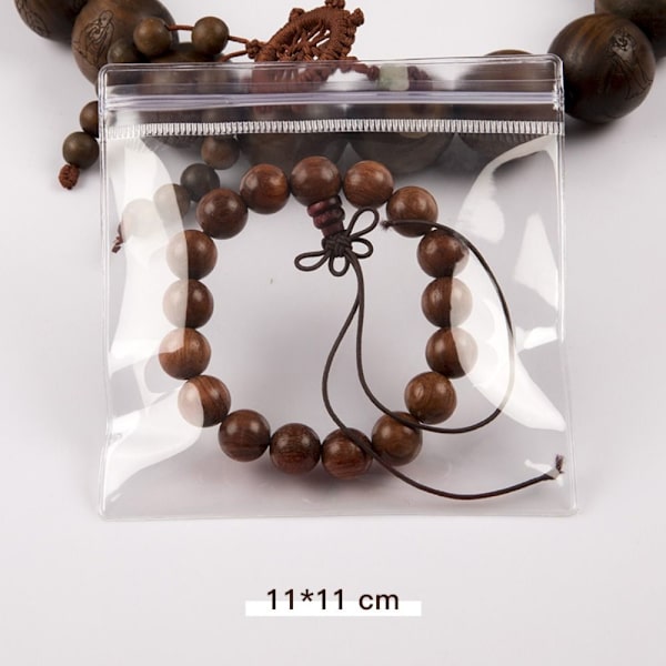 100 stk./parti Zip Lock-taske Selvforseglende opbevaringsposer 11X11CM 11x11cm