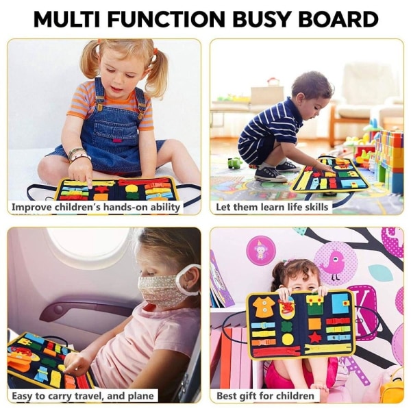 Montessoris Brain Puzzle Game Sensory Board Vikta Busy Boards