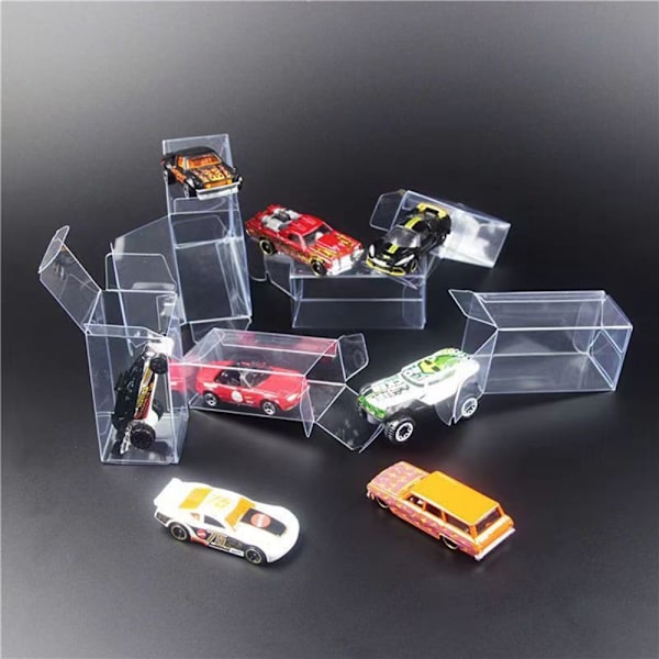 10 stk PVC-boks oppbevaringsboks displayetui 10pcs
