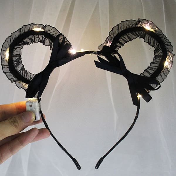 LED Feather Wreath Crown Pannband 1 1 1