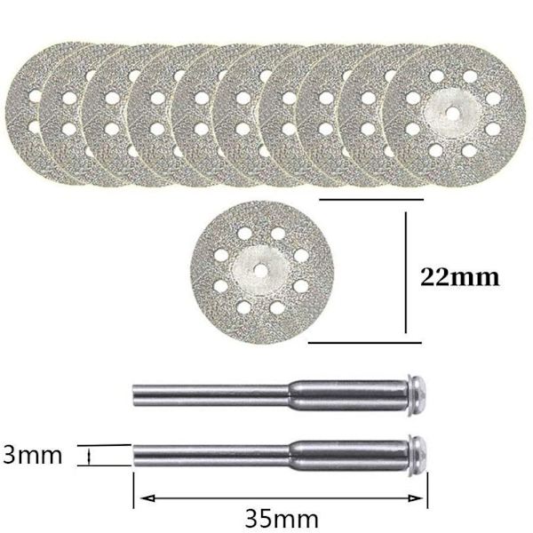42 Stk Slibehoved Sæt Burr Bit Sæt Skæreskive 42PCS