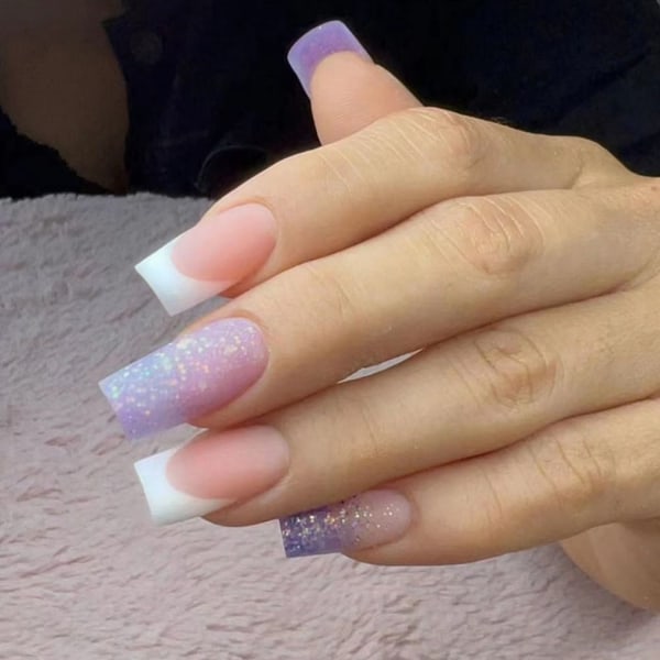 24st False Nails Long Square W599 W599 W599