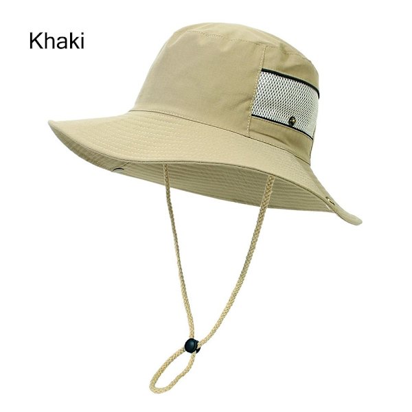 Solhat til mænd/kvinder Bucket Hat KHAKI Khaki