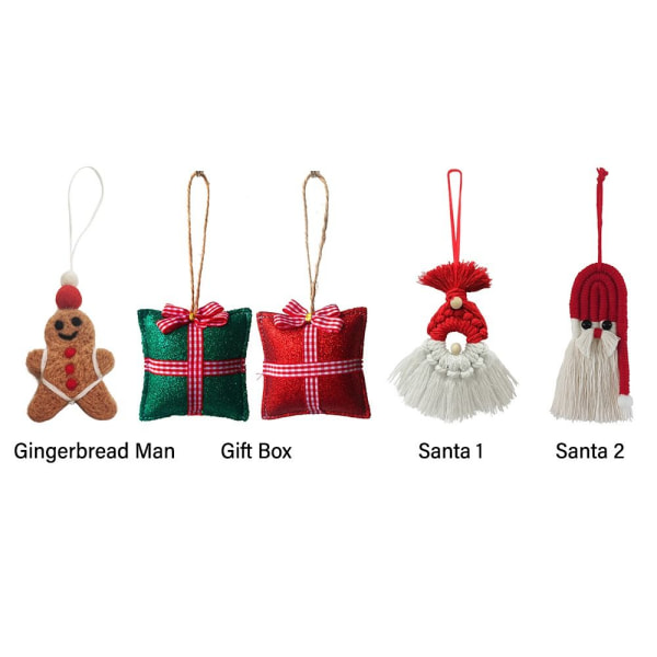 Joulun ripustuskoristeet Kudonta riipukset PIPARKAkkumies Gingerbread Man